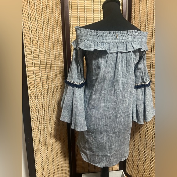 MISA Los Angeles off shoulder dress.      102 - Picture 3 of 6